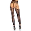 LEG AVENUE - FOOTLESS GARTERBELT STOCKINGS ONE SIZE - Afbeelding 3