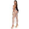 LEG AVENUE - WOVEN TWIST NET MAXI DRESS ONE SIZE WHITE - Afbeelding 3