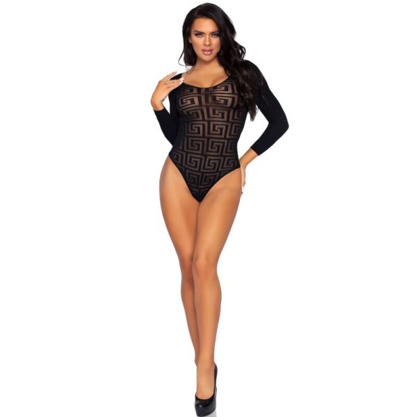 LEG AVENUE - MOSAIC SNAP CROTH BODYSUIT ONE SIZE - Afbeelding 2