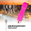 DOLCE VITA - RECHARGEABLE VIBRATOR THREE PINK 7 SPEEDS - Afbeelding 4