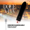 DOLCE VITA - RECHARGEABLE VIBRATOR FOUR BLACK 7 SPEEDS - Afbeelding 4