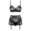 OBSESSIVE - PEONESIA SET THREE PIECES S/M - Afbeelding 5