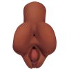 PDX PLUS - PICK YOUR PLEASURE DOUBLE BROWN MASTURBATOR