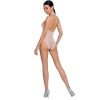 PASSION - WOMAN BS087 WHITE BODYSTOCKING ONE SIZE - Afbeelding 2