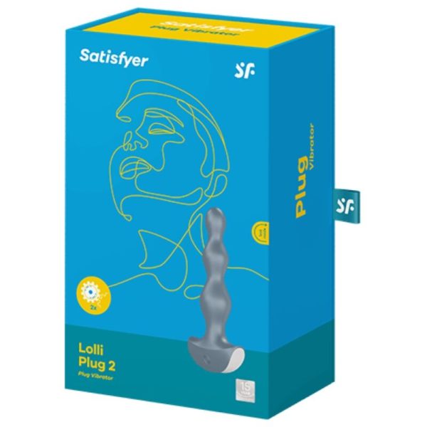 SATISFYER - LOLLI PLUG 2 PLUG VIBRATOR GREY - Afbeelding 3