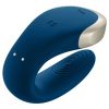 SATISFYER - DOUBLE LOVE LUXURY PARTNER VIBRATOR BLUE - Afbeelding 4