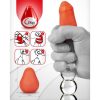 G-VIBE - REUSABLE TEXTURED MASTURBATOR EGG RED - Afbeelding 4