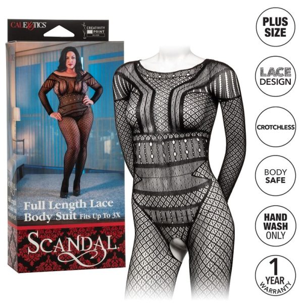 CALEXOTICS - LACE BODY SUIT PLUS SIZE - Afbeelding 3