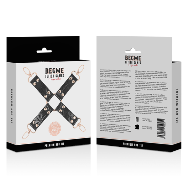 BEGME - BLACK EDITION VEGAN LEATHER HOG TIE - Afbeelding 5