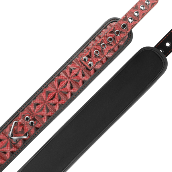 BEGME - RED EDITION PREMIUM VEGAN LEATHER COLLAR WITH NEOPRENE LINING - Afbeelding 4