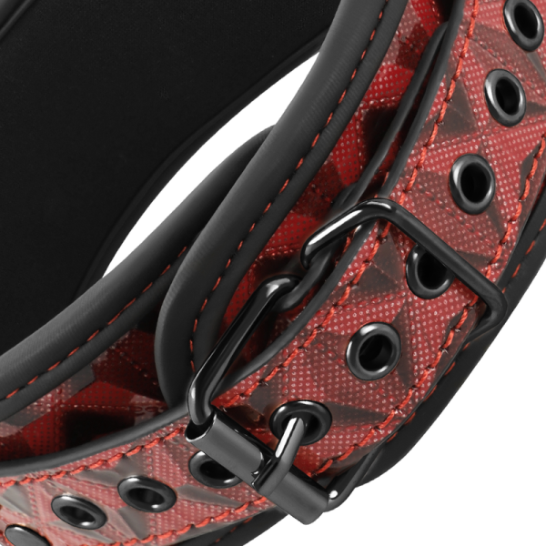 BEGME - RED EDITION PREMIUM VEGAN LEATHER COLLAR WITH NEOPRENE LINING - Afbeelding 5