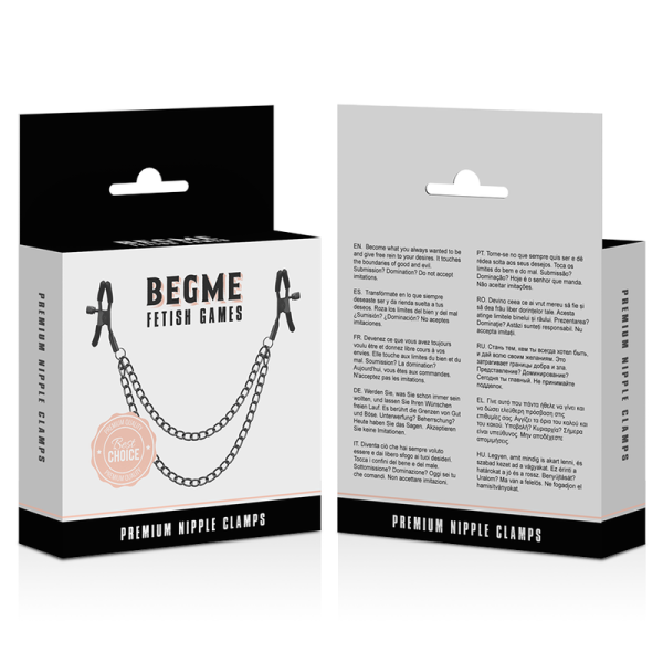 BEGME - RED EDITION NIPPLE CLIPS WITH CHAIN - Afbeelding 4