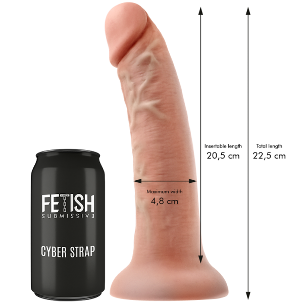 FETISH SUBMISSIVE CYBER STRAP - HARNESS WITH DILDO AND BULLET REMOTE CONTROL WATCHME L TECHNOLOGY - Afbeelding 5