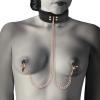 COQUETTE CHIC DESIRE - FANTASY NIPPLE CLAMP NECKLACE WITH NEOPRENE LINING - Afbeelding 2