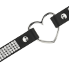 COQUETTE CHIC DESIRE - VEGAN LEATHER CHOKER WITH HEART - Afbeelding 4