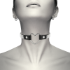 COQUETTE CHIC DESIRE - VEGAN LEATHER CHOKER WITH HEART - Afbeelding 2