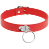COQUETTE CHIC DESIRE - RED VEGAN LEATHER NECKLACE WOMAN FETISH ACCESSORY - Afbeelding 3