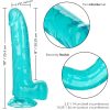 CALEXOTICS - SIZE QUEEN DILDO BLUE 20.3 CM - Afbeelding 6