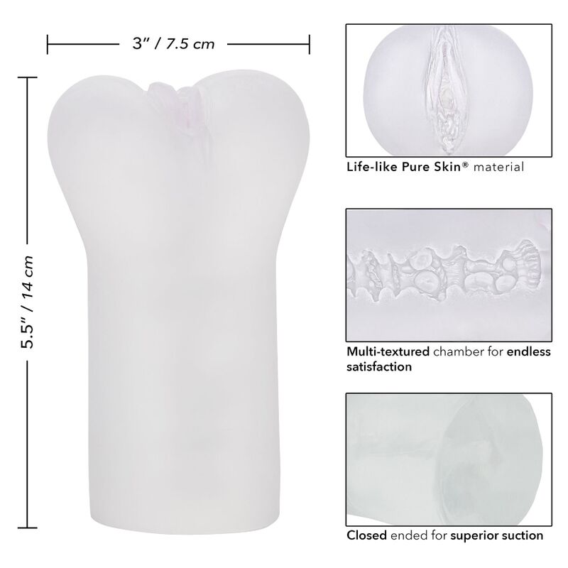 CALEXOTICS - BOUNDLESS VULVA STROKER TRANSPARENT - Afbeelding 4