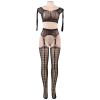 QUEEN LINGERIE - BODYSTOCKING TOP LONG SLEEVE S/L - Afbeelding 4