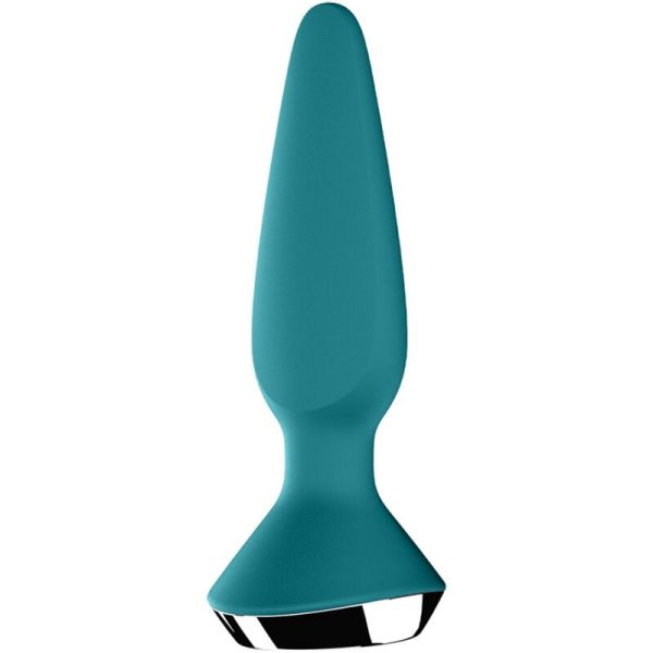 SATISFYER - PLUG ILICIOUS 1 PLUG VIBRATOR GREEN - Afbeelding 2