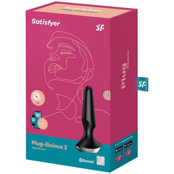 SATISFYER - PLUG ILICIOUS 2 PLUG VIBRATOR BLACK - Afbeelding 5
