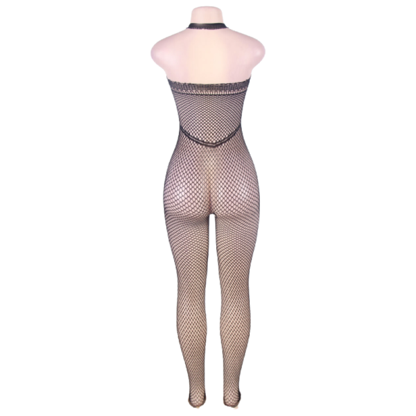 QUEEN LINGERIE - HALTER NECK AND OPEN BACK BODYSTOCKING S/L - Afbeelding 7