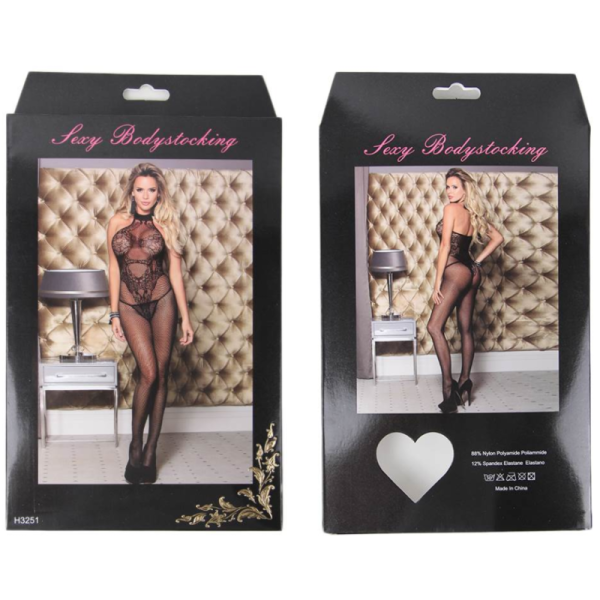 QUEEN LINGERIE - BARE BACK BODYSTOCKING S/L - Afbeelding 7