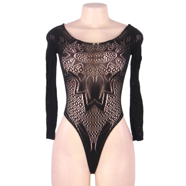 QUEEN LINGERIE - LONG SLEEVE TEDDY S/L - Afbeelding 4