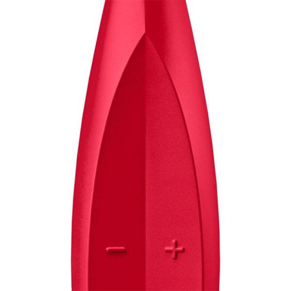 SATISFYER - TWIRLING FUN TIP VIBRATOR RED - Afbeelding 3