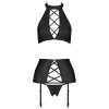 PASSION - NANCY ECOLOGICAL LEATHER SET S/M - Afbeelding 3
