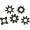 OHMAMA - SET OF 5 SILICONE TESTICLE AND PENIS RINGS - Afbeelding 2