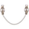OHMAMA FETISH - METAL CLAMPS WITH CHAIN