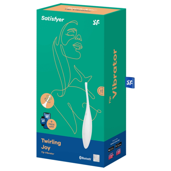 SATISFYER - TWIRLING JOY CLIT TIP VIBRATOR WHITE - Afbeelding 4