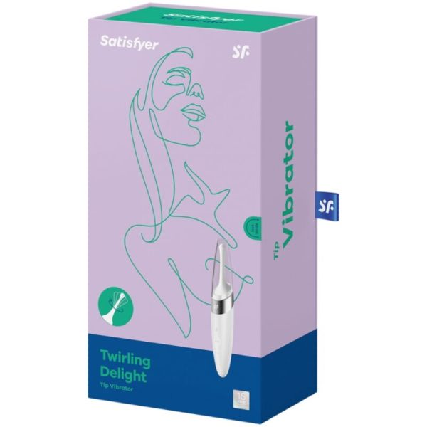 SATISFYER - TWIRLING DELIGHT CLIT TIP VIBRATOR WHITE - Afbeelding 3