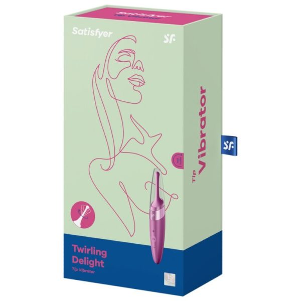 SATISFYER - TWIRLING DELIGHT CLIT TIP VIBRATOR PURPLE - Afbeelding 3
