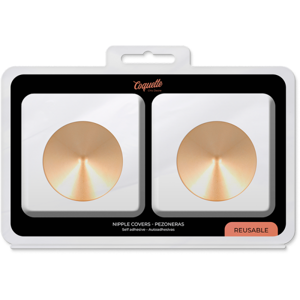 COQUETTE CHIC DESIRE - NIPPLE COVERS GOLDEN CIRCLES - Afbeelding 5