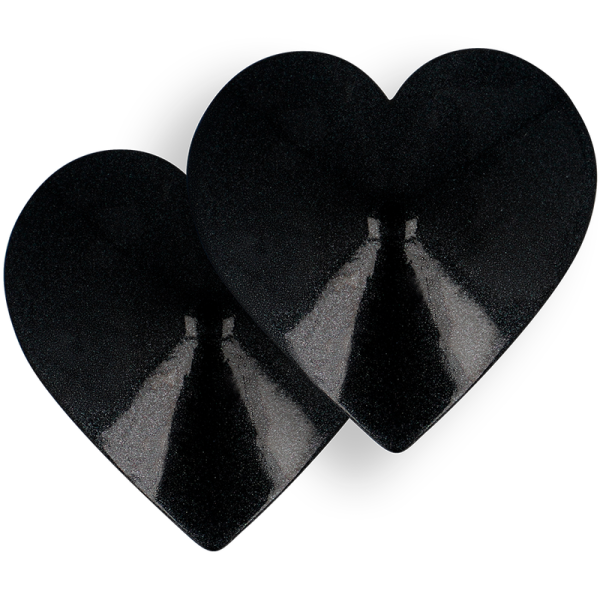 COQUETTE CHIC DESIRE - NIPPLE COVERS BLACK HEARTS - Afbeelding 3