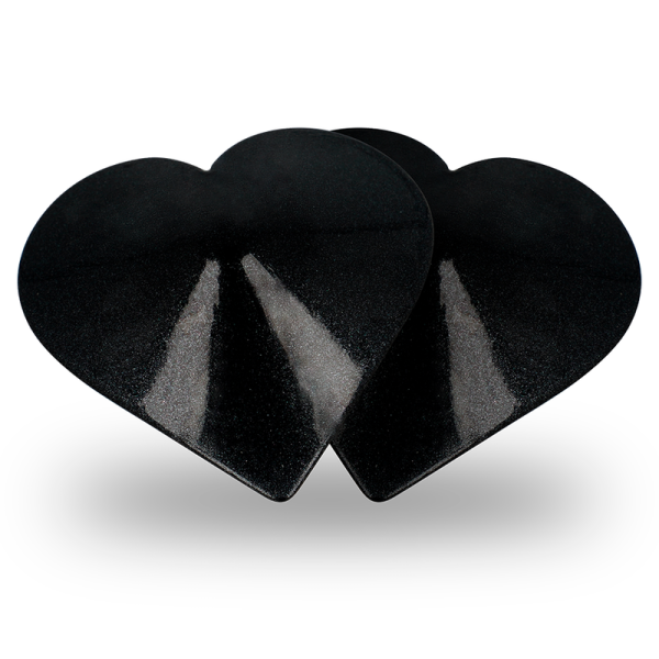COQUETTE CHIC DESIRE - NIPPLE COVERS BLACK HEARTS - Afbeelding 4