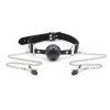 OHMAMA FETISH - BALL GAG WITH VENTS AND NIPPLE CLAMPS - Afbeelding 2