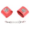 OHMAMA FETISH - RED HANDCUFFS WITH SNAP CLOSURE - Afbeelding 8