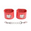 OHMAMA FETISH - RED HANDCUFFS WITH SNAP CLOSURE - Afbeelding 9