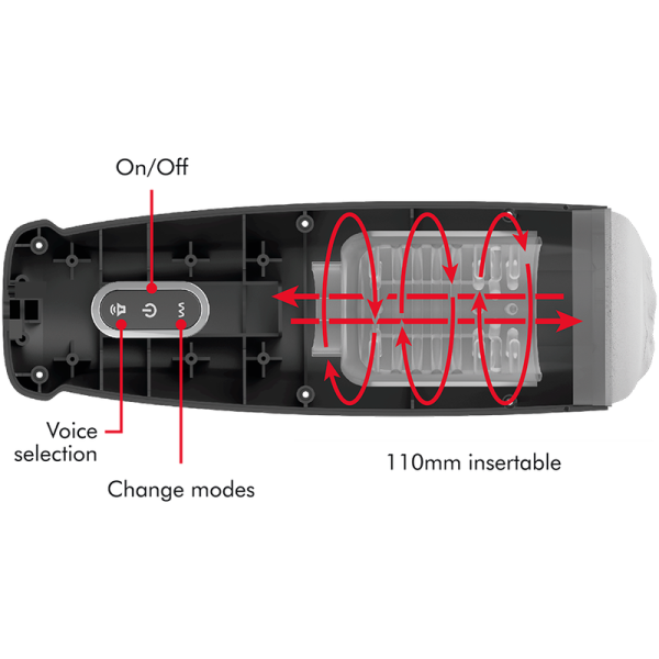 JAMYJOB - TORNADO 360 ROTATE TECH STROKER - Afbeelding 5