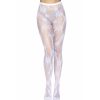 LEG AVENUE - SNOWFLAKE FISHNET TIGHTS ONE SIZE - Afbeelding 4