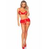 LEG AVENUE - THREE PIECES SET BRA, G-STRING AND GARTER BELT - Afbeelding 4