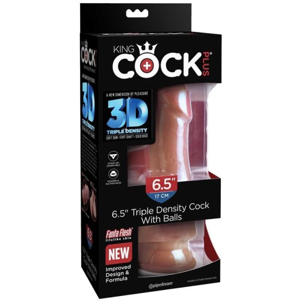 KING COCK - PLUS 3D DILDO WITH BALLS 17 CM - Afbeelding 8