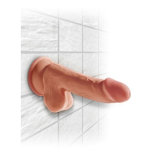 KING COCK - PLUS 3D DILDO WITH BALLS 17 CM - Afbeelding 6