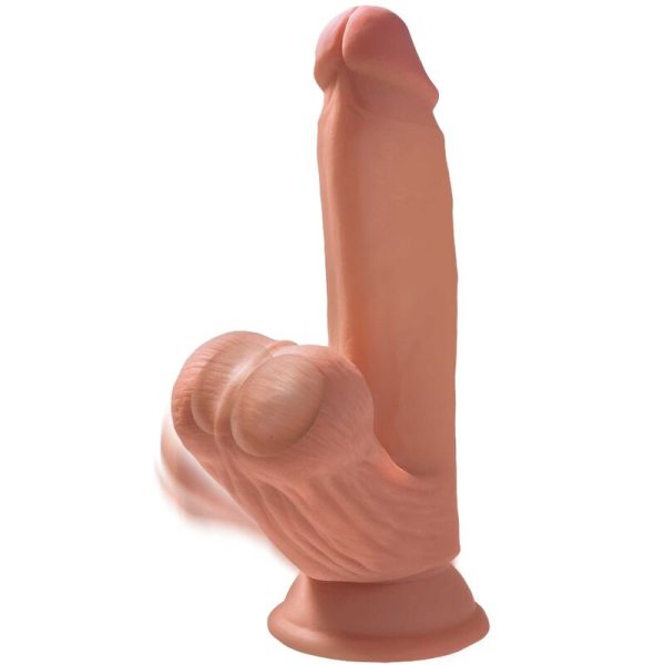 KING COCK - PLUS 3D DILDO SWINGING BALLS 15.2 CM - Afbeelding 3