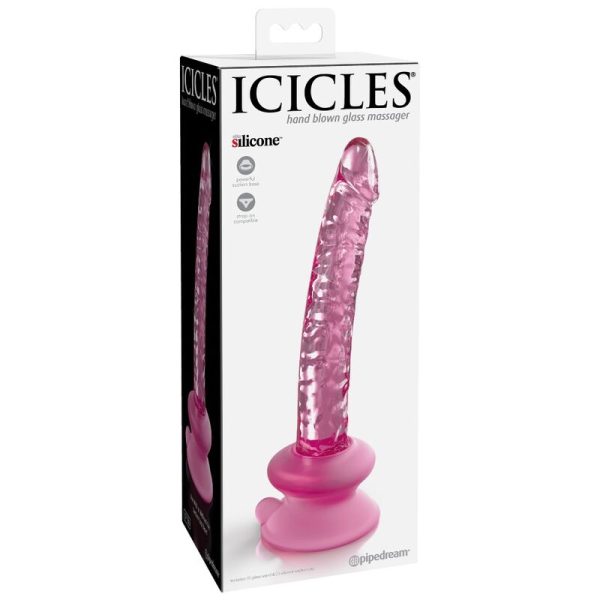 ICICLES - N. 86 GLASS DILDO WITH SUCTION CUP - Afbeelding 2