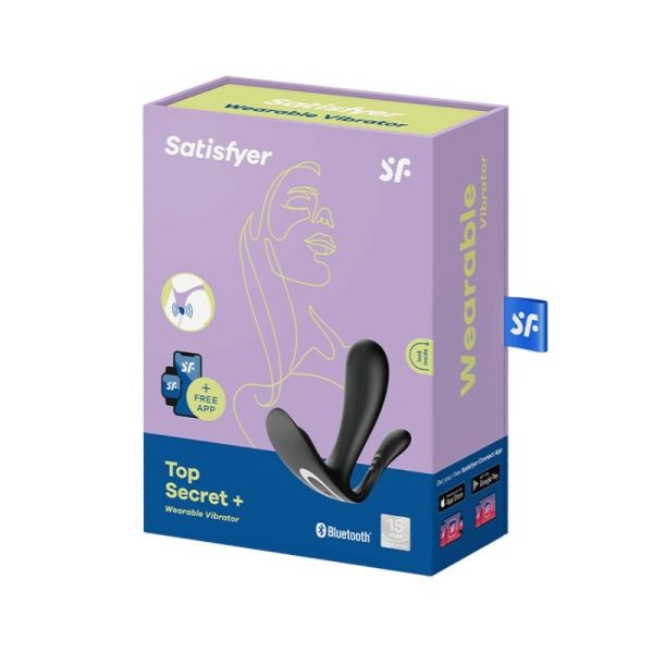 SATISFYER - TOP SECRET + VIBRATOR BLACK - Afbeelding 3